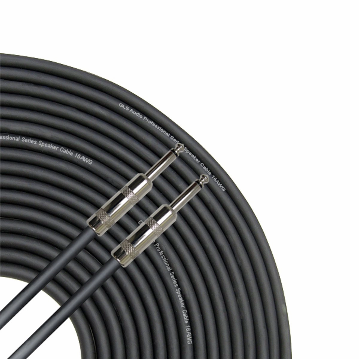 100 Feet Speaker Cable 16AWG Patch Cords - 100 ft 1/4 Inch to 1/4 Inch Professional Speaker Cables 100 Foot Black 16 Gauge Wire - Pro 100' Phono 6.3mm Cord 16G - Single speaker cable,audio wire,hi-fi speaker cord,