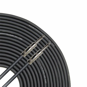 100 Feet Speaker Cable 16AWG Patch Cords - 100 ft 1/4 Inch to 1/4 Inch Professional Speaker Cables 100 Foot Black 16 Gauge Wire - Pro 100' Phono 6.3mm Cord 16G - Single speaker cable,audio wire,hi-fi speaker cord,