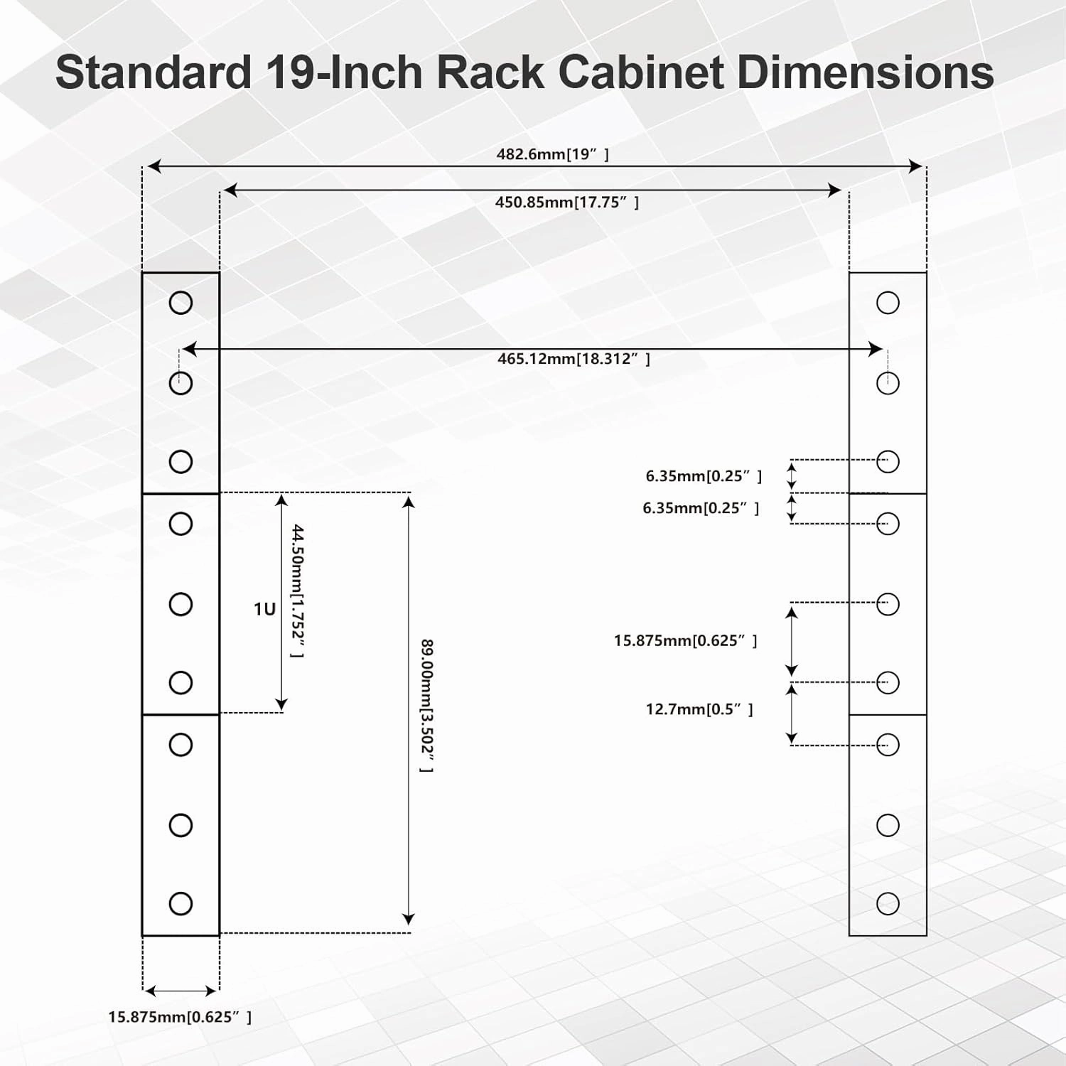 10-Outlet 1U Horizontal PDU Rack Mount Power Strip - Surge Protector,100-240V/15A/1800 Joules,for Network Servers,Power Conditioner with 10 Individual Switches and 6 ft Power Cord