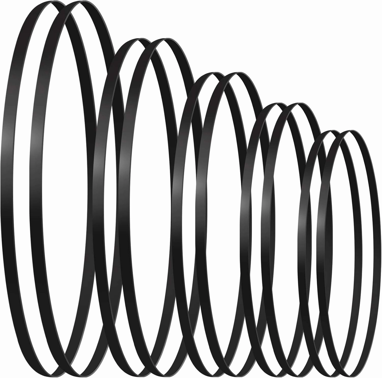 10 Pieces Turntable Belt Different Specifications Machine Recorder Rubber Belt for Repair Replacement Maintenance Most Kinds of Belt-Driven Turntables, 5 Sizes belt-drive turntable,vinyl record player,audiophile turntable,