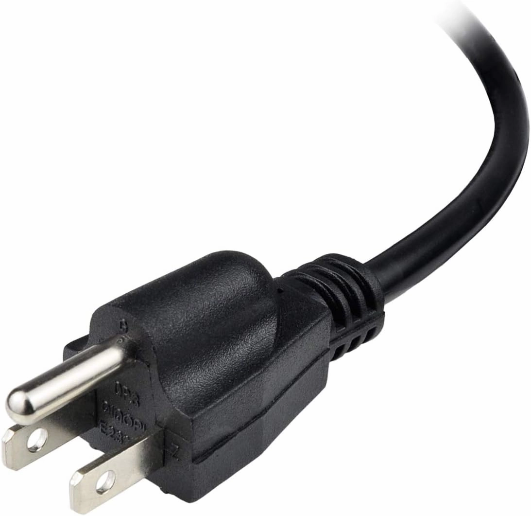 10ft 14 Gauge 3 Prong Heavy Duty Replacement Power Supply Cord Cable 110V 115V 120V Pigtail for Universal AC Appliance, NEMA 5-15 Plug US SJT 14AWG (15A)