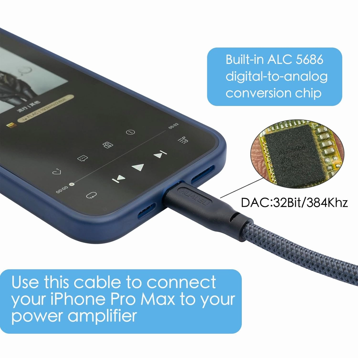 10FT USB C to Dual XLR Male Audio Cable - Hi-Fi 32Bit/384Khz USB C to XLR Audio Cable for Phone to Power Amplifier Connection