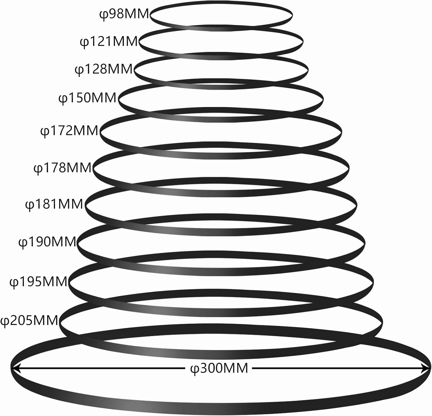 11 Pieces Turntable Belt for Project, Different Specifications Turntable Belt Replacement for Record Player belt-drive turntable,vinyl record player,audiophile turntable,