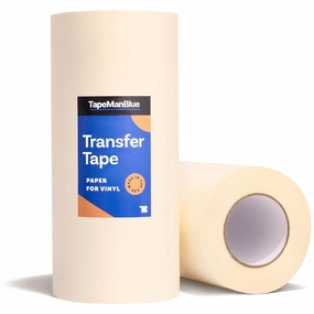12" x 300' Roll of Paper Transfer Tape for Vinyl, Made in America, Premium-Grade Transfer Paper for Vinyl with Layflat Adhesive for Cricut Crafts, Decals, and Letters vinyl accessories,turntable parts,record player tools,