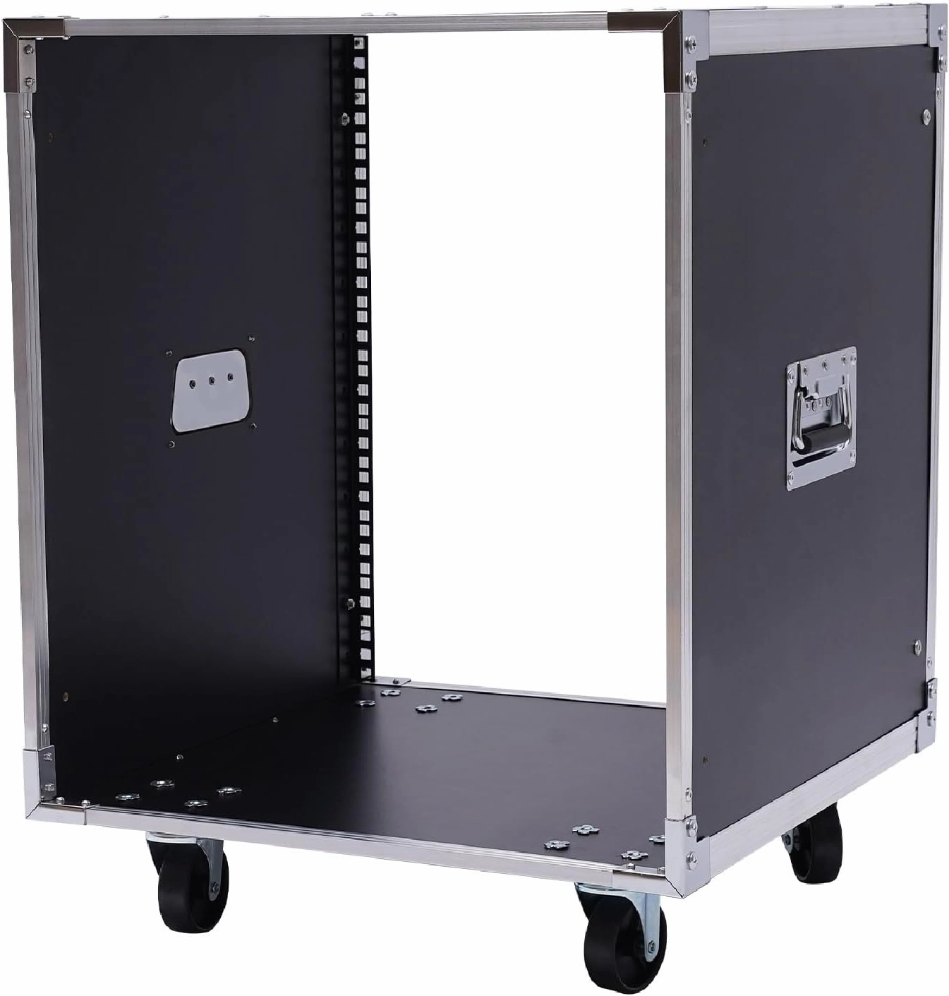 12U AV Rack Case with Wheels, Recording Studio Racks, Universal Network Server Case, Component Rack Cabinet (12U) music server,hi-fi media server,digital audio storage,