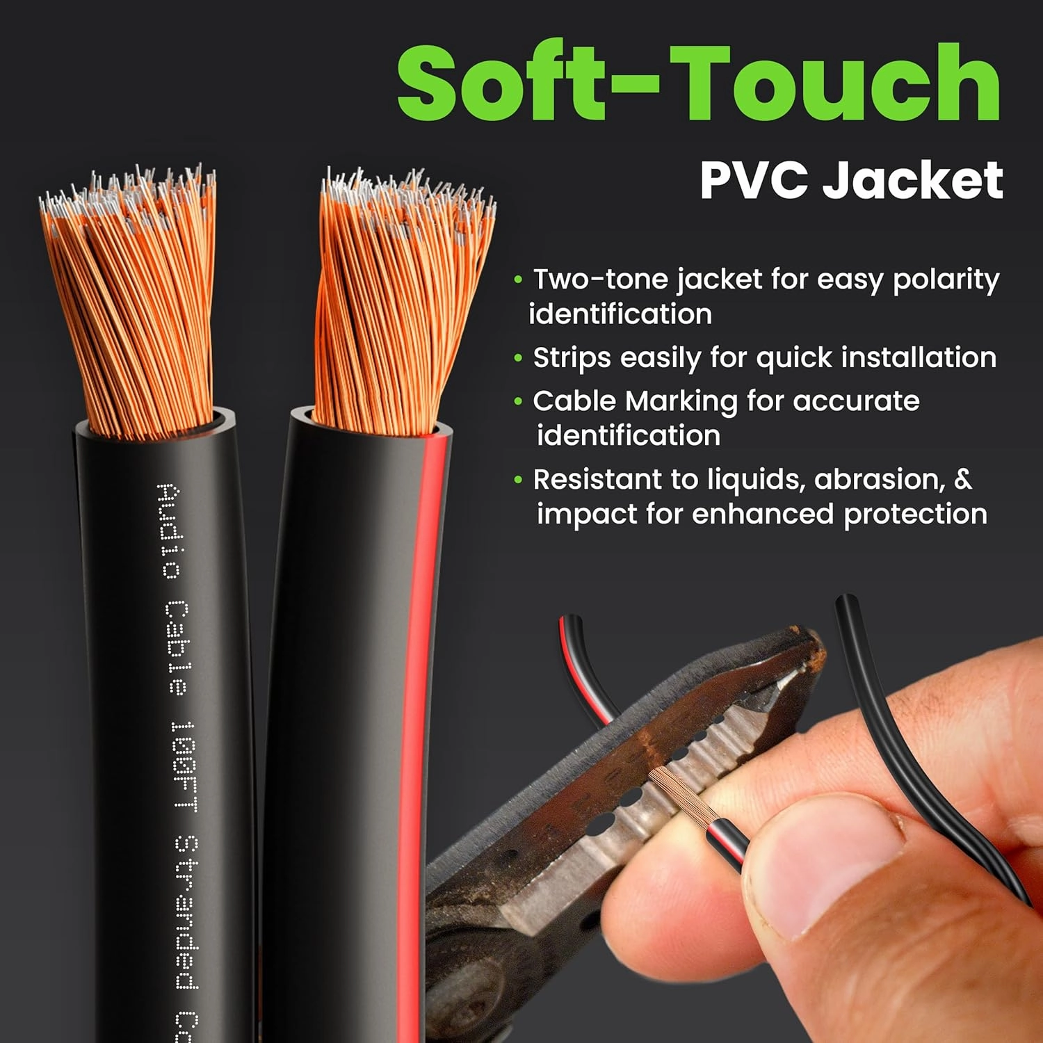 14AWG Speaker Wire, GearIT Pro Series 14 AWG Gauge Speaker Wire Cable (500 Feet / 152.4 Meters) Great Use for Home Theater Speakers and Car Speakers Black