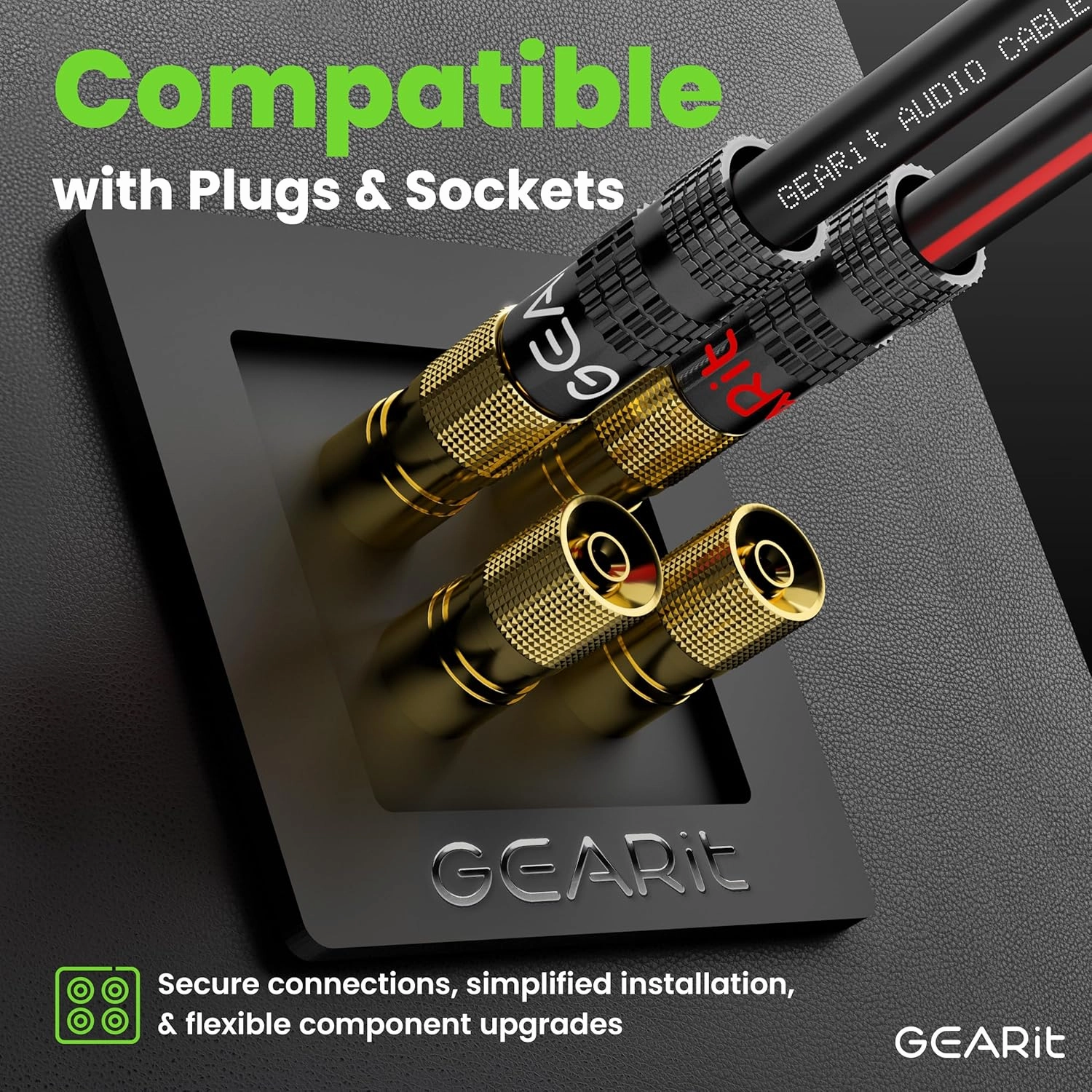 14AWG Speaker Wire, GearIT Pro Series 14 AWG Gauge Speaker Wire Cable (500 Feet / 152.4 Meters) Great Use for Home Theater Speakers and Car Speakers Black