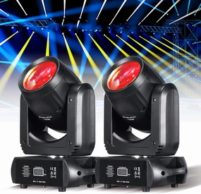 150W LED Moving Head Light DJ Lights Stage Lighting with Beam GOBO 18 Face Roto Prism Super Bright DMX Sound Activated Stage Light for Wedding Church (2 Pack) direct-drive turntable,DJ turntable,hi-torque vinyl deck,