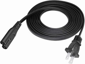 15FT Premium 2-Prong Replacement AC Power Cable Compatible for Anker USB Hub 3.0 10-Port w/PowerIQ Charging Ports Power Supply Adapter smart audio hub,voice control speaker,Alexa compatible audio,