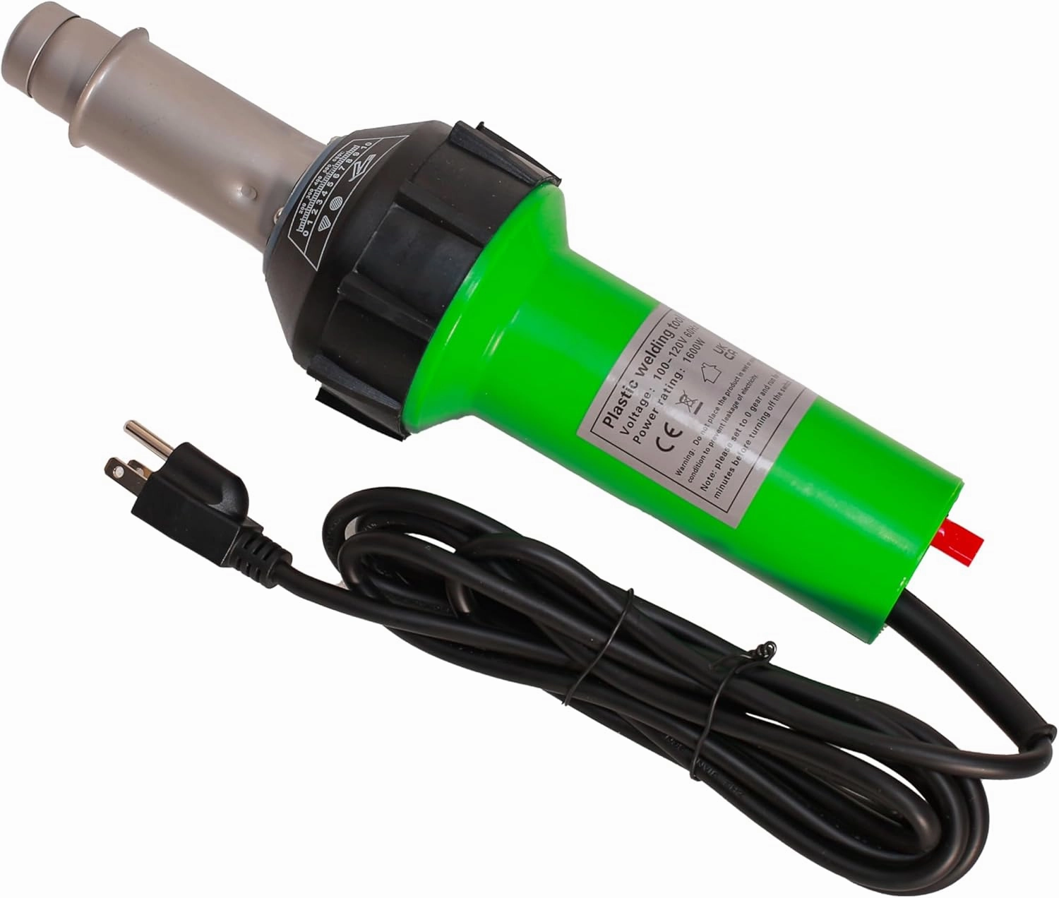 1600W Hot Air Plastic Welder Heat Gun PVC Vinyl Flooring Welding Tool Hot Gas Pistol Kit, with Various Welding Accessories