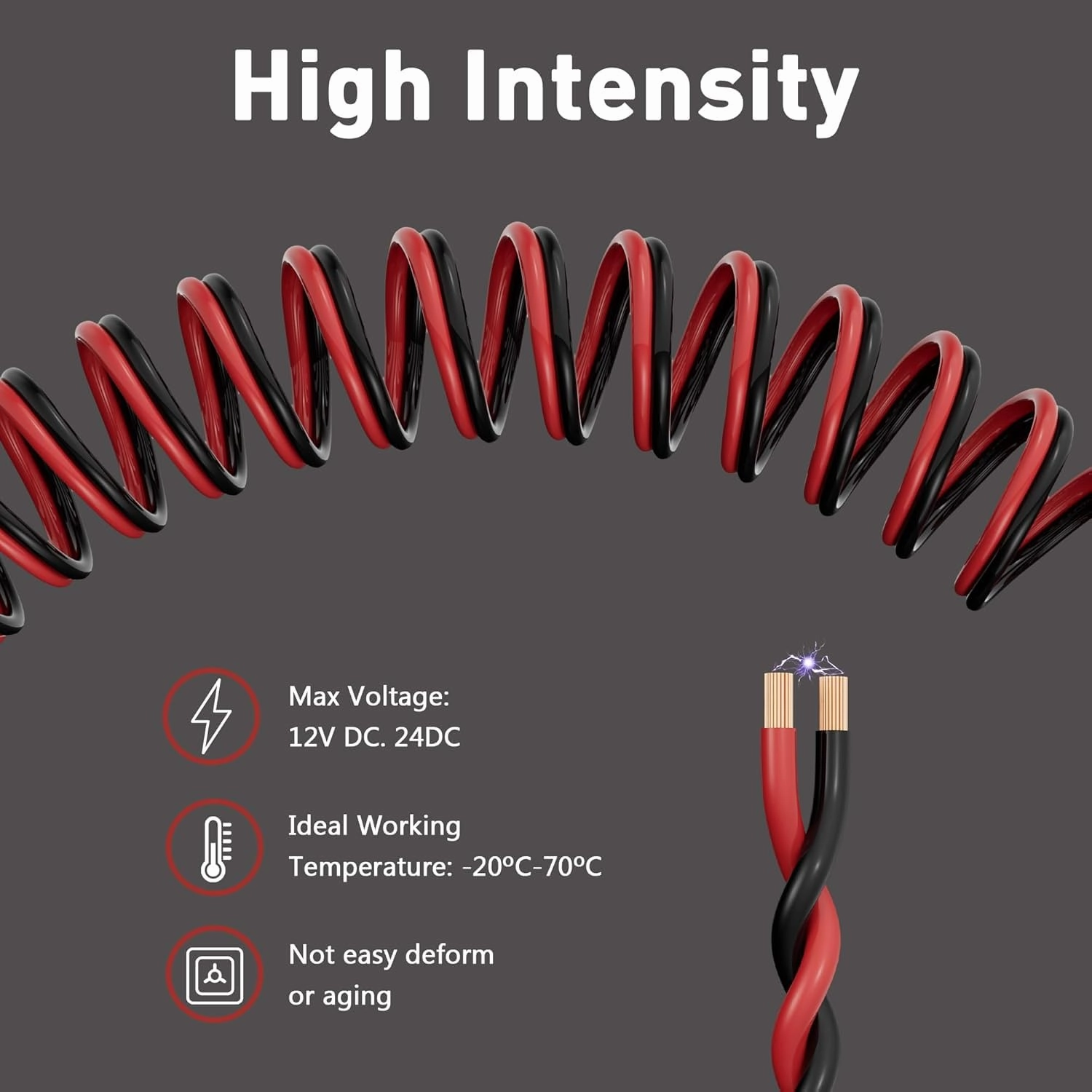 16/2 Gauge 20 FT Red Black Hookup Electrical Wire Cable LED Strips Extension Cord 12V/24V DC, 16AWG Flexible Speaker Wire Cable for Car Audio, Home Theater, LED Ribbon Lamp Tape Lighting