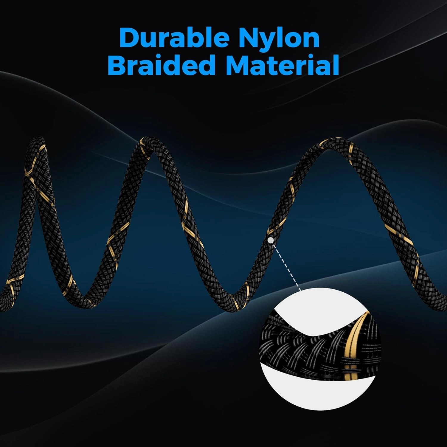 16/2 Speaker Wire 25 Feet, 16AWG Gauge Speaker Cable, Direct Burial, Durable Nylon Braided, in Wall, 2 Conductors, OFC Oxygen-Free Copper, for Car Audio Stereos, Home Theater, Surround Sound, Radio