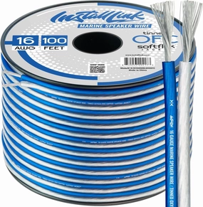 16 AWG Gauge Marine Speaker Wire Cable, Tinned OFC (100 Feet) by Install Link wireless speakers,portable Bluetooth speaker,multiroom speaker,