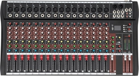 16 Channel Audio Mixer for PC Recording Sound Professional Sound Board Mixing Console 48V Phantom DJ Stage Mixing Board with XLR Microphone Jack USB Bluetooth MP3 Computer Input mixer console,audio mixing desk,DJ console,