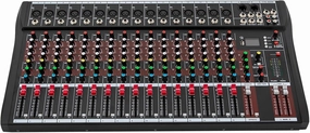 16 Channel DJ Audio Mixer with Bluetooth USB, Studio Audio Sound Mixer Console, Professional Power Mixer Ultra Low Noise, Digital Effect Processor mixer console,audio mixing desk,DJ console,