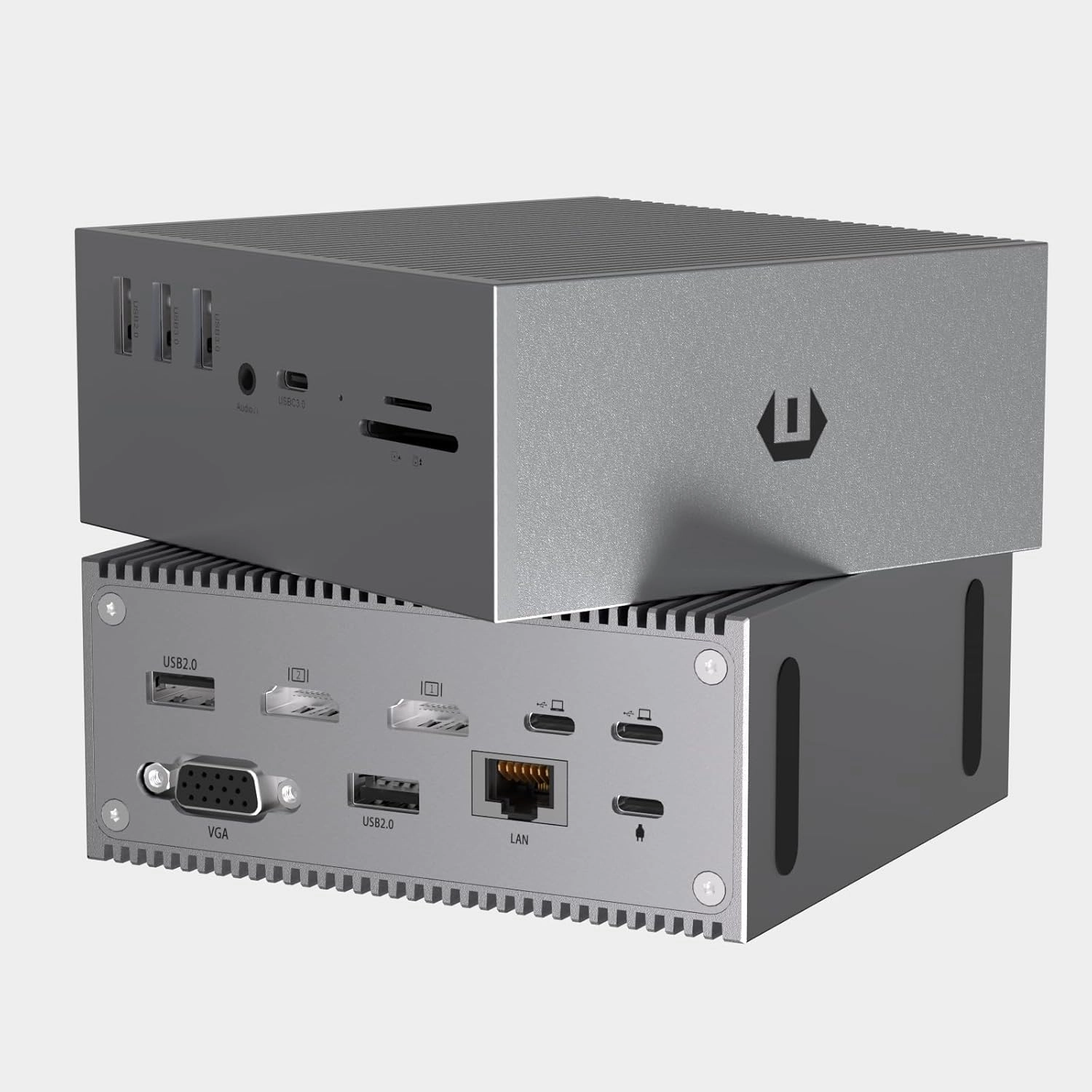 16 in 2 Docking Station, SUTOUG USB C Hub- Dual 4K HDMI, 6 USB, VGA, RJ45, SD/TF Card Reader - Triple Display for MacOS with Thunderbolt 3 (Not for M1) smart audio hub,voice control speaker,Alexa compatible audio,