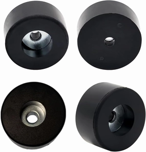 192310GS Air Compressor Anti Vibration Foot Pad Rubber Feet Foot Mount No.219 for Many Compressors, Generators, Pressure Washers Anti Vibration Foot Pad 1-1/2" D, 3/4" H, 1/4"Hole (4-Pack) isolation pads,speaker feet,vibration dampeners,
