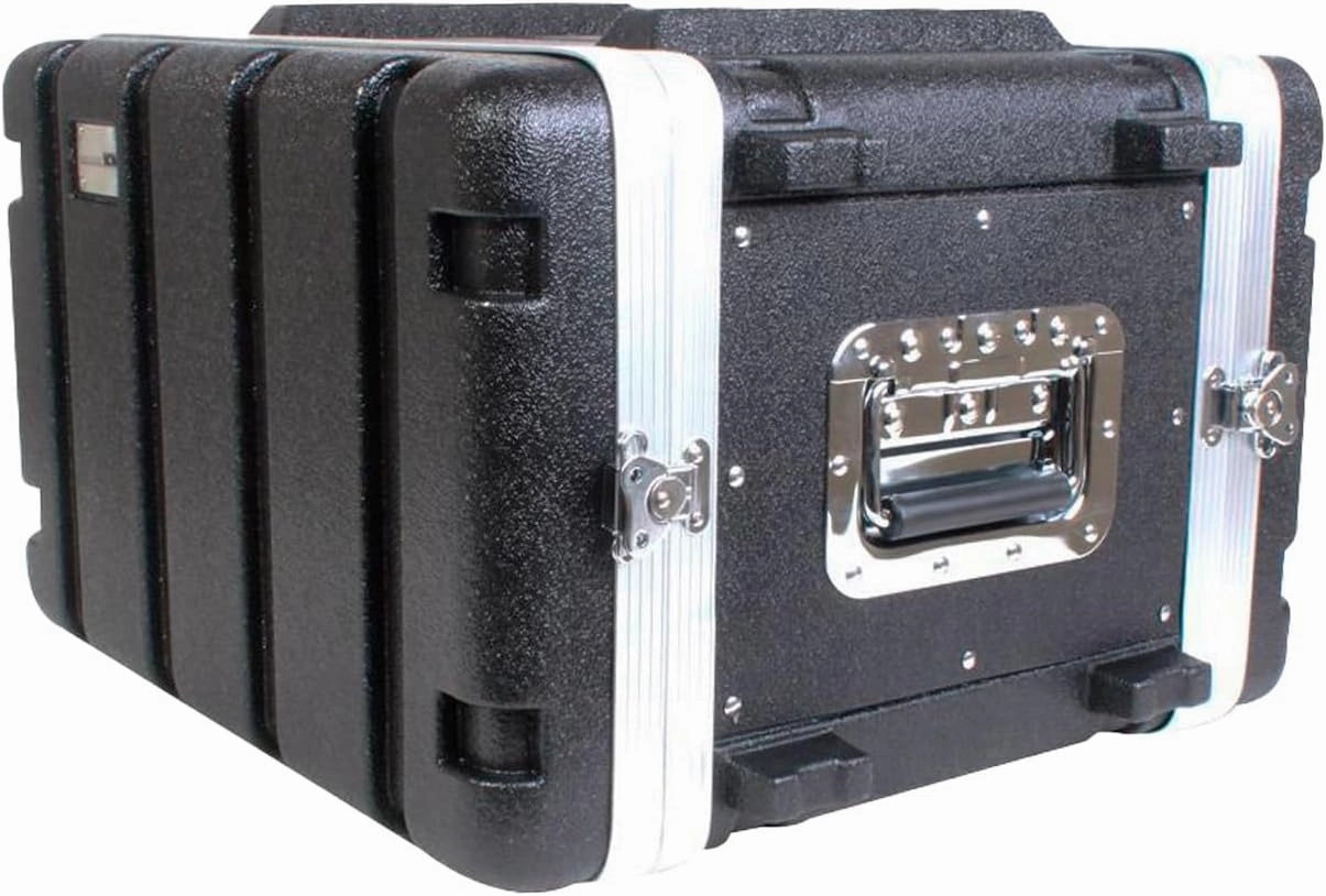 19 Rackmount Flight Case, 12 Depth, Stackable, ABS, Aluminum and Steel Construction (4U)