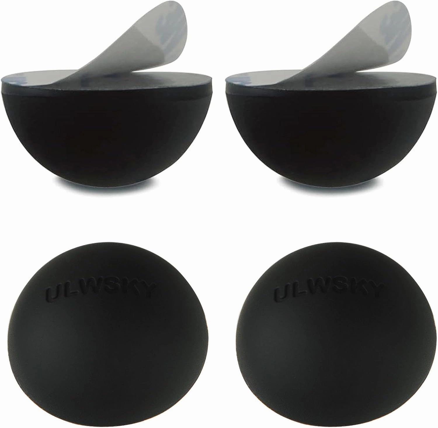 1.25" Silicone Hemisphere Bumpers Isolation Feet, 4Pack Non Skid Speaker Isolation Pads,for Small Speaker Spikes,Turntable Isolation,Subwoofer,Record Player Sound Dampening&Anti Vibration isolation pads,speaker feet,vibration dampeners,