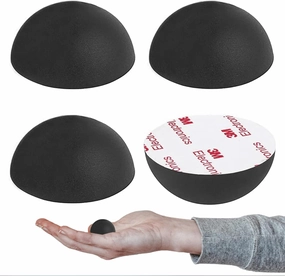 1.25" Silicone Hemisphere Bumpers Isolation Feet Rubber Non-Skid Speaker Pads with Adhesive Record Player Audio Isolation Pads for Small Speaker Spikes,Turntable,Amplifiers,Subwoofer,Monitors,Decks isolation pads,speaker feet,vibration dampeners,