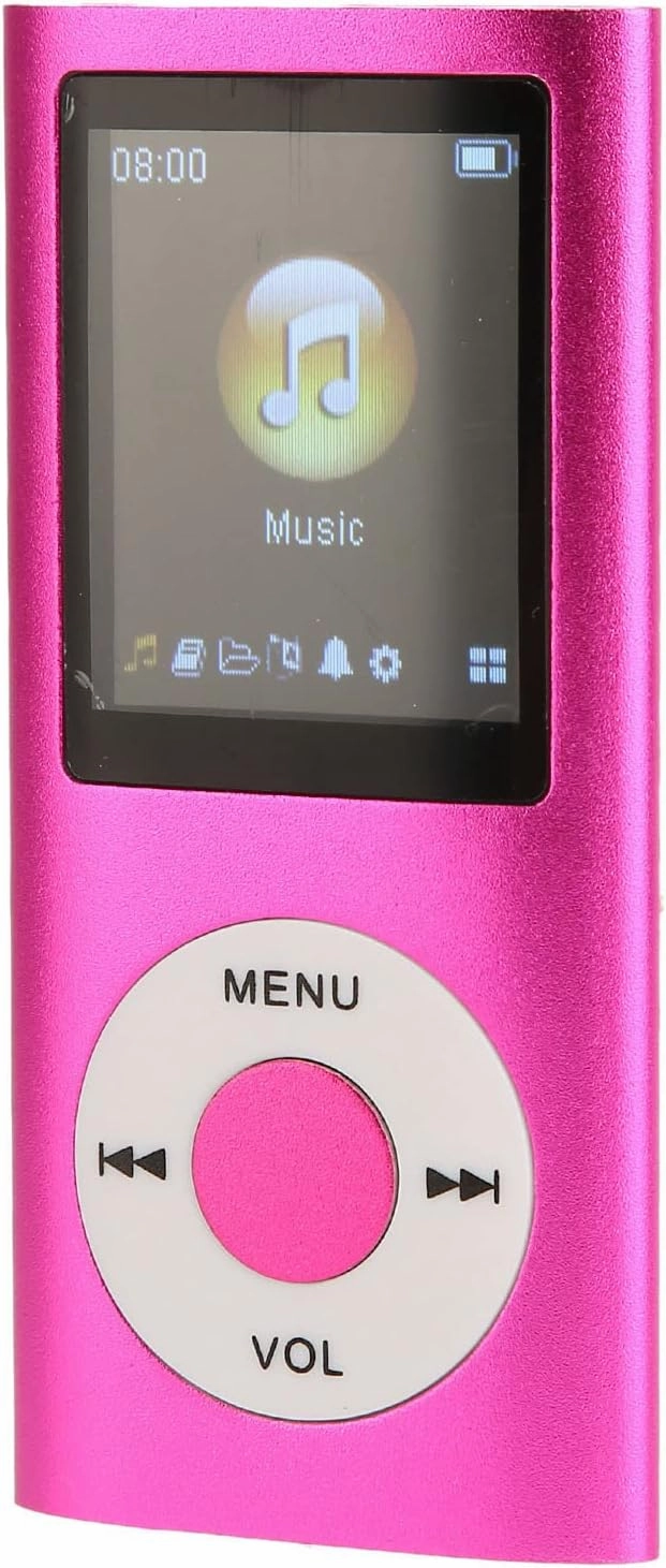 1.8in MP3 Player with Bluetooth, Ultra Thin LCD MP3 Player for Students Running Walking, Long Lasting Battery, Supports up to 64G Memory Card hi-res portable player,digital audio player,DAP lossless,