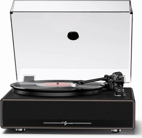 1 by ONE High Fidelity All-in-One Record Player, Vinyl Turntable with Built-in Speakers, Magnetic AT-3600L Cartridge, RCA Line Out, Belt-Drive Stereo Turntable belt-drive turntable,vinyl record player,audiophile turntable,