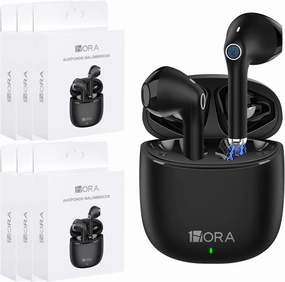 1 Hora 6 Packs Wireless Earbuds Bluetooth 5.3, Sports Headphones Deep Bass in-Ear Earphones, Premium Sound with Charging Case, Compatible with iPhone, Android Smartphone, Tablet, Laptop wireless earbuds,Bluetooth earphones,true wireless stereo,