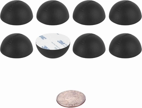 1" Platinum Silicone Speaker Isolation Pads - 8-Pack Non-Skid Speaker Pads with Adhesive, Speaker Isolation Feet for Record Player Isolation - Turntable Feet and Subwoofer Isolation Pad - 20 Duro isolation pads,speaker feet,vibration dampeners,
