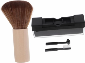 1 Set Vinyl Record Cleaning Kit Static Brushes with Ergonomic Wooden Handles for Record Care and Enhanced Audio Quality Safe Easy to Clean Vinyl Accessories record cleaning kit,vinyl cleaner,stylus brush set,
