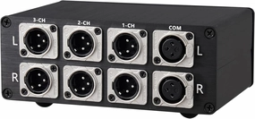 1 to 3 (1 in 3 Out) Audio Selector for Balancing Signal Sources and Amplifiers, 3-Channel XLR HiFi, for CD, DVD, Radio, Decoders (XLR 0103GL) balanced output player,audiophile player,hi-res digital player,