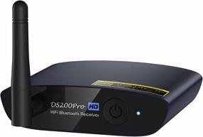 1Mii HiFi Bluetooth 5.3 Music Receiver for Home Stereo with LDAC, Bluetooth Audio Adapter with Audiophile DAC aptX HD, RCA Optical Output for AV Receiver or Stereo Amplifier - DS200Pro Blue wireless audio bridge,Bluetooth transmitter,WiFi audio link,