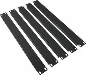 1U Blank Panel - (5 Pack) - Rackmount Accessories - Metal Spacer 19" Filler for Server Rack Cabinet Enclosure - Black Durable Steel - Tupavco TP1759 music server,hi-fi media server,digital audio storage,