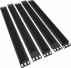 1U Brush Panel (5 Pack) 19 inch Rackmount Strip Cable Management Spacer for Network Server Rack Cabinet Enclosure - High Density Filler (Increased Airflow - Decreased Dust Accumulation) Tupavco TP1750 rackmount gear,audio rack equipment,studio rackmounts,