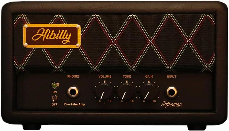 2025 Retroman Pre-Tube Guitar Amplifier Head -Compact and Powerful Amp for Professional Performances and Practice Sessions Black Color tube amplifier,valve amp,audiophile tube stereo,