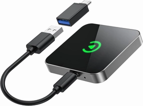 2025 Upgrade Plug & Play Wireless Carplay & Android Auto Converter: Auto-Connect Wired-to-Wireless Adapter, Instant Setup for iPhone iOS 10 /Android 11  with Enhanced Stability wireless audio bridge,Bluetooth transmitter,WiFi audio link,