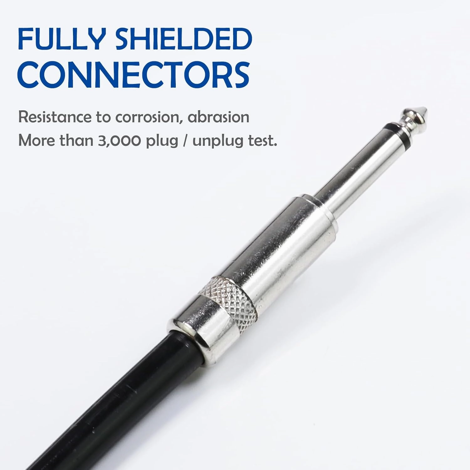 20 Feet Pack of 2 Speakon to 1/4" Cable - 20 Ft. Speak-On Male to 6.35mm TS Male Wire for Speaker, Loudspeaker, Mixer Console - 16 AWG Heavy Duty Shielded Core with Twist Lock