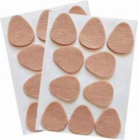 20 pcs Felt Metatarsal Pads for Women and Men, Adhesive Forefoot Pads Forefoot Cushion Pads, Ball of Foot Cushion Foot Pads for Forefoot and Sole Support, Metatarsalgia Mortons Neuroma isolation pads,speaker feet,vibration dampeners,
