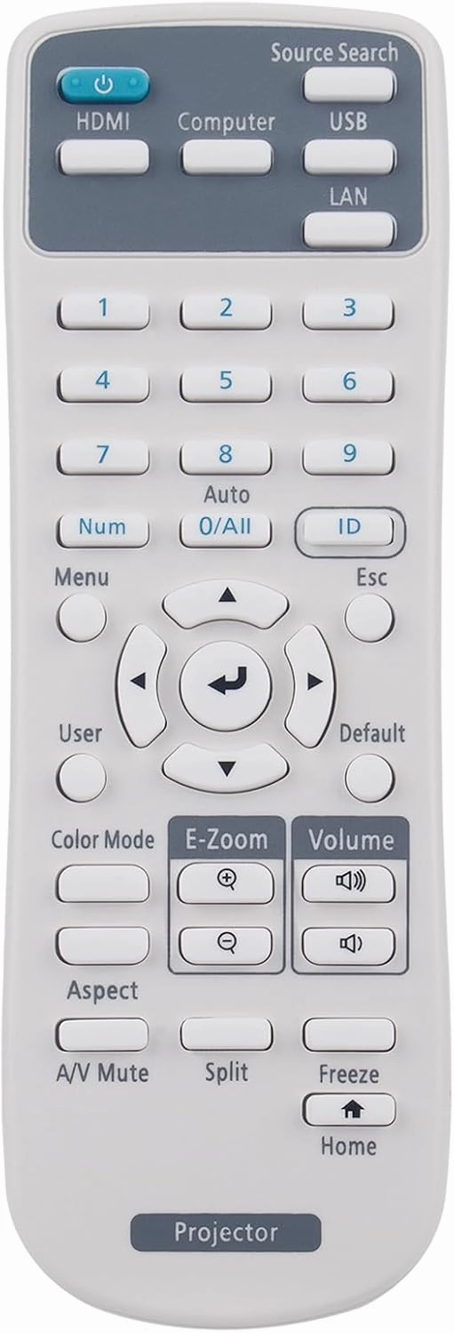 219863500 Replacement Remote Commander Compatible for Epson PowerLite/BrightLink/Home Cinema Multimedia Projector 880 880X E20 X49 W49 118 119W 982W 992F 1288 EB-720 EB-725W L520U 1480Fi 735Fi 725Wi home cinema system,5.1 home theater,surround sound packag