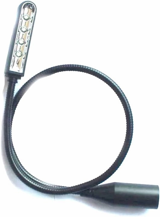 22 inch XLR 3Pin DJ LED Light Studio Lamp gooseneck Lamp for Stage DJ Mixer Steamship Light Console Equipment (XLR 3Pin Port)