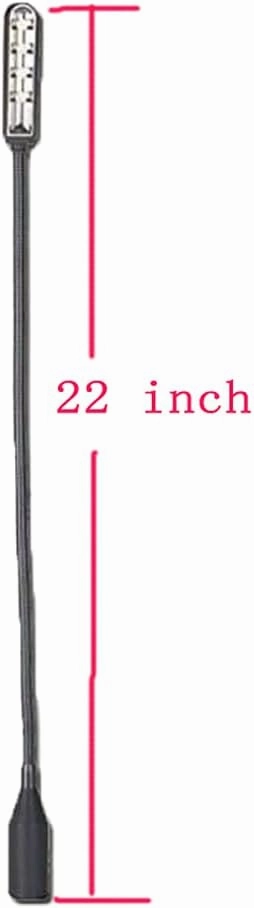 22 inch XLR 3Pin DJ LED Light Studio Lamp gooseneck Lamp for Stage DJ Mixer Steamship Light Console Equipment (XLR 3Pin Port)