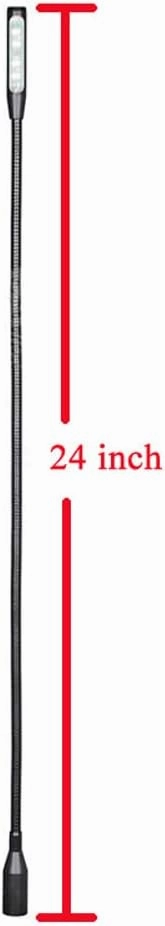 24 Inch LED Lamp XLR 4Pin DJ Gooseneck Lamp for Yamaha BEHRINGER Mixer with 4-Pin XLR Connection (XLR 4Pin Port)