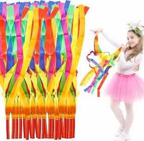 24 Pack Rainbow Dance Streamers Dance Rainbow Streamers Ribbons Rhythm Rainbow Streamer for Girls Princess Party Supplies network streamer,wireless audio player,Wi-Fi music streamer,
