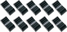 24mmx12mmx11mm Console Mixer Slider Fader Knobs Replacement for Potentiometer Gray Knob 10pcs (Black) mixer console,audio mixing desk,DJ console,