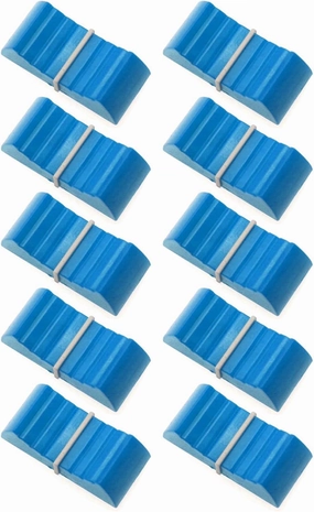 24mmx12mmx11mm Console Mixer Slider Fader Knobs Replacement for Potentiometer Gray Knob 10pcs (Blue) mixer console,audio mixing desk,DJ console,