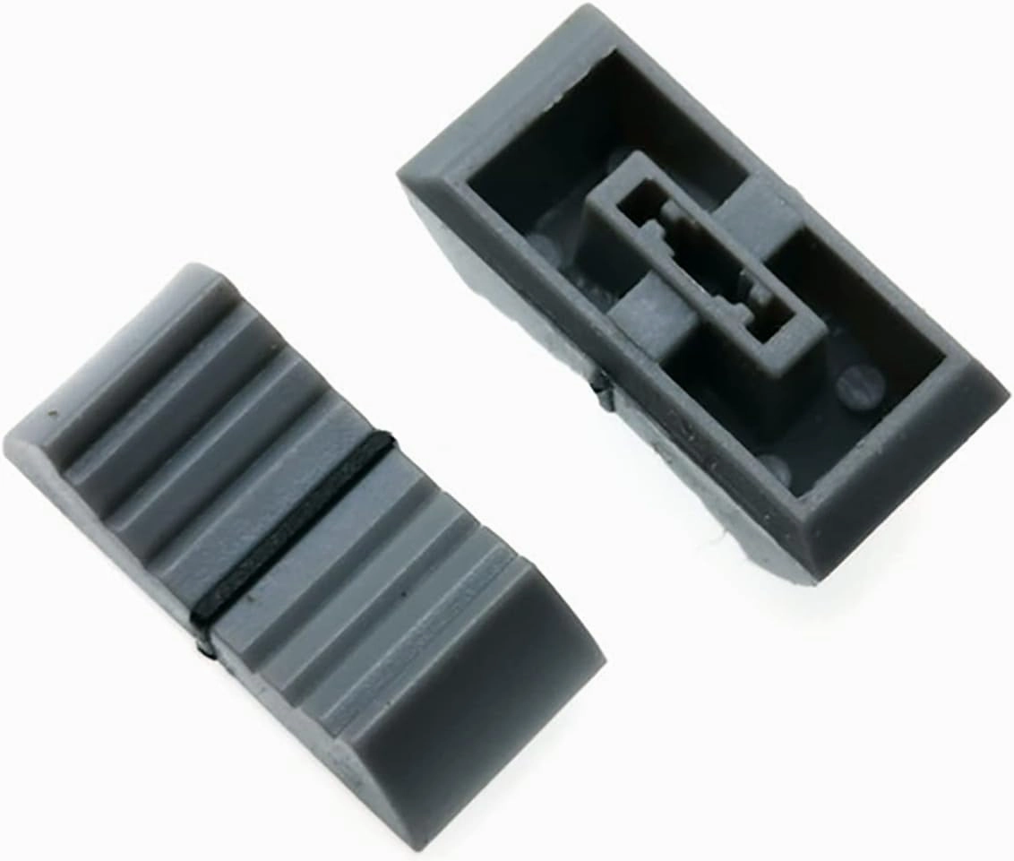 24mmx12mmx11mm Console Mixer Slider Fader Knobs Replacement for Potentiometer Gray Knob 10pcs (Gray)