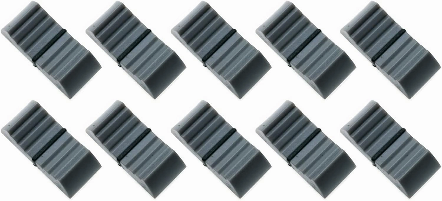 24mmx12mmx11mm Console Mixer Slider Fader Knobs Replacement for Potentiometer Gray Knob 10pcs (Gray) mixer console,audio mixing desk,DJ console,