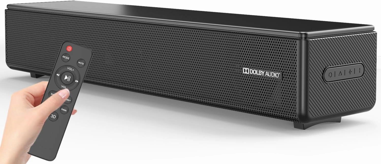 2.0 CH Dolby Digital Sound Bar - Bluetooth Home Theater Speaker with HDMI ARC, Optical, Aux for Smart TV, Gaming, PC & Projector, Compact Speaker Bar with 3D Surround Sound Home Theater Soundbar soundbar,TV speaker bar,home theater soundbar,
