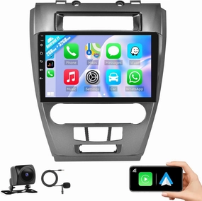 2 32GB CAMECHO for Ford Fusion 2010 2011 2012 Radio Upgrade Android 11 Car Stereo with Wireless CarPlay Android Auto 10.1'' Touch Screen Car Radio with GPS Navigation HiFi Bluetooth FM Backup Camera wireless audio bridge,Bluetooth transmitter,WiFi audio 