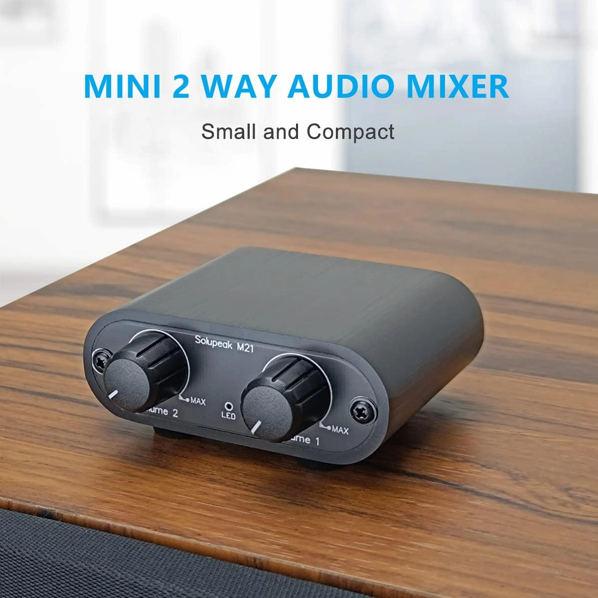 2 Channel 3.5mm Stereo Mini headphone Audio Mixer Audio Mixing Console Powered Mixer M21 mixer console,audio mixing desk,DJ console,