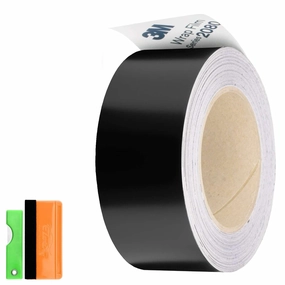 2 inches x 50 Feet Satin Black 3M 2080 Vinyl Wrap Kit for Black Out Chrome Delete Window Trim Door Trim with Tool Kit vinyl accessories,turntable parts,record player tools,